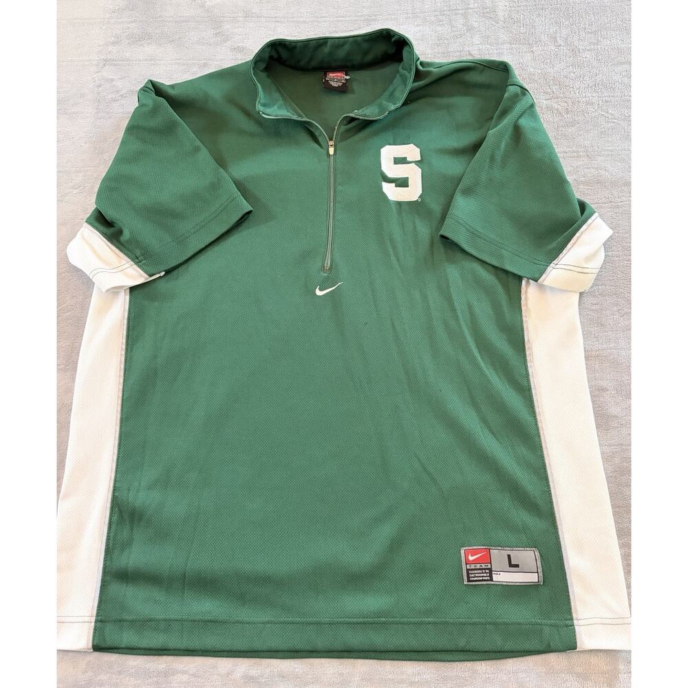 Nike Michigan State Spartans Vintage Warm up Shooting Shirt size L